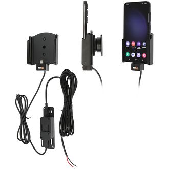 Brodit държач за кола за Samsung Galaxy S23, без калъф, със скрито зареждане