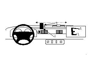 Brodit ProClip rögzítő konzol Land Rover Defender 98-06
