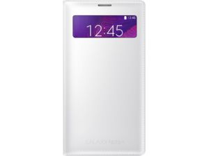 Samsung Flip Case S-View mit Tasche EF-EN910FT für Galaxy Note 4 (N910), weiß, unverpackt