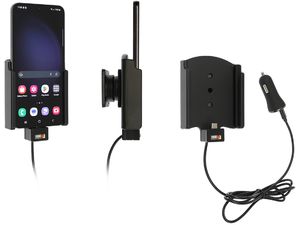 Brodit държач за кола за Samsung Galaxy S23+, без калъф, с CL/USB зареждане