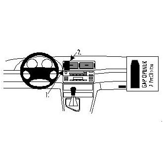 Brodit ProClip montážní konzole pro BMW M3 E46 99-05/Compact 01-07, na střed