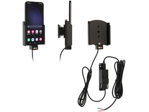 Brodit държач за кола за Samsung Galaxy S23+, без калъф, със скрито зареждане
