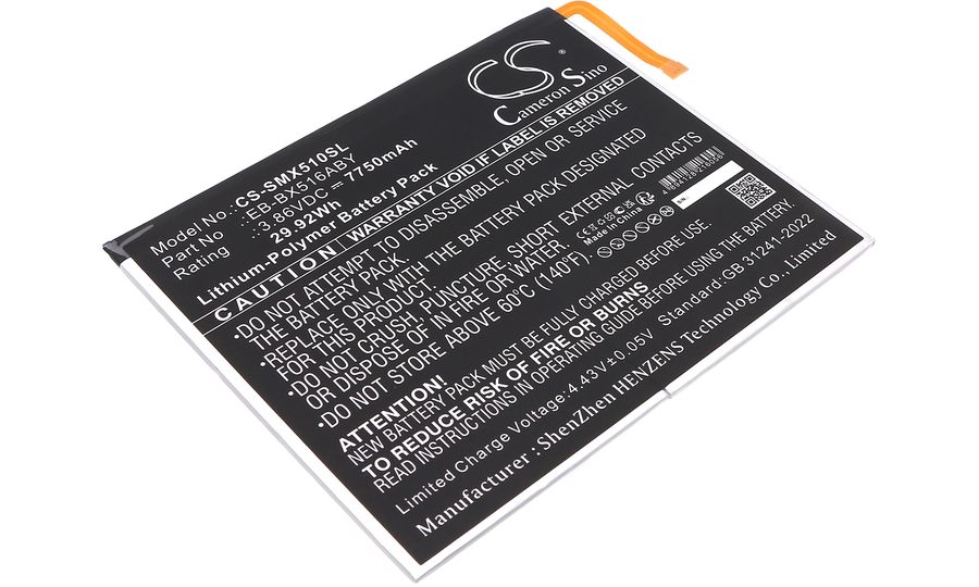 Baterie pentru Samsung Galaxy Tab S9 Fe, Sm-X510, Sm-X510n și altele, 7750 mAh, Li-Ion