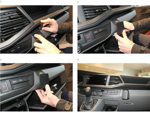 Brodit ProClip за Volkswagen Caravelle 6.1 21-24/T6.1 Transporter/Pickup 20-24, централно дясно