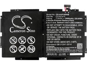 Akkumulátor Asus Transformer Book T300FA, T300FA-DH12, T300FA-DH12T-CA és másokhoz, 3900 mAh, Li-Pol