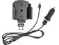 Brodit držák do auta nastavitelný s microUSB a nabíjením z cig. zapalovače/USB š.62-77 mm, tl. 6-10