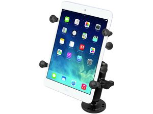 RAM Mounts universeller 7" bis 8" Tablet-Halter für Auto auf Armaturenbrett, Scooter, etc. auf Schrauben oder Schrauben, AMPS, X-Grip, RAM-B-138