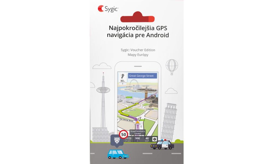 Sygic GPS Navigation - Evropa, offline, doživotní aktualizace map