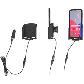 Brodit държач за Samsung Galaxy Xcover 6 Pro, без калъф, pogo, със запалка за пури/USB зареждане