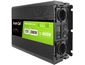 Green Cell Power Inverter LCD feszültség átalakító kijelzővel 12V-tól 230V-ig, 2000W/4000W, tiszta szinusz hullámmal