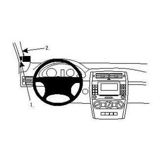 Brodit ProClip montážní konzole pro Mercedes Benz B-Class 05-11, vlevo na sloupek