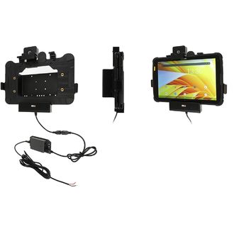 Brodit държач за Zebra ET40/ET45 10" в калъф/експлоатационен гръб, AMPS/VESA 75, заключващ се, скрито зареждане