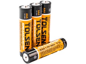 TOLSEN Tužkové baterie AA, 1,5 V, 4 ks