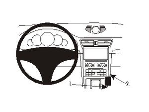 Brodit ProClip ProClip Porsche Cayman (981) 12-21/Boxster (981) 12-20/911 (991) 12-16, centru dreapta jos