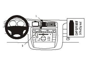 Brodit ProClip montážní konzole pro Opel Omega 00-05, na střed vlevo