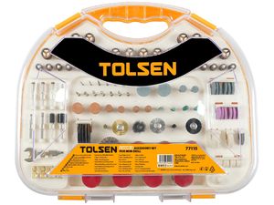 TOLSEN Set de accesorii de gravură și modelare pentru polizor de gravură, 250 buc