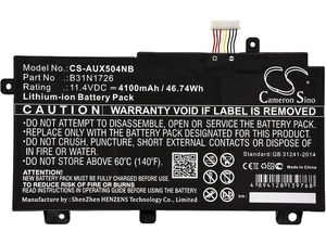 Akkumulátor Asus Tuf 504/505/554/656/Fx504 / Tuf Gaming A15 és másokhoz, 4100mAh, Li-Ion