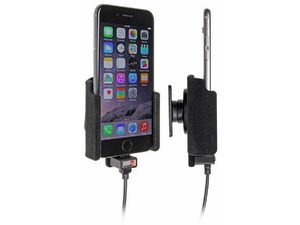 Uchwyt samochodowy Brodit dla Apple iPhone 7/6s/6, bez etui, z ukrytym ładowaniem, aksamitny