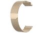 Mobilly curea de înlocuire universală metalică cu închidere magnetică, Milanese pull, 20mm, aur