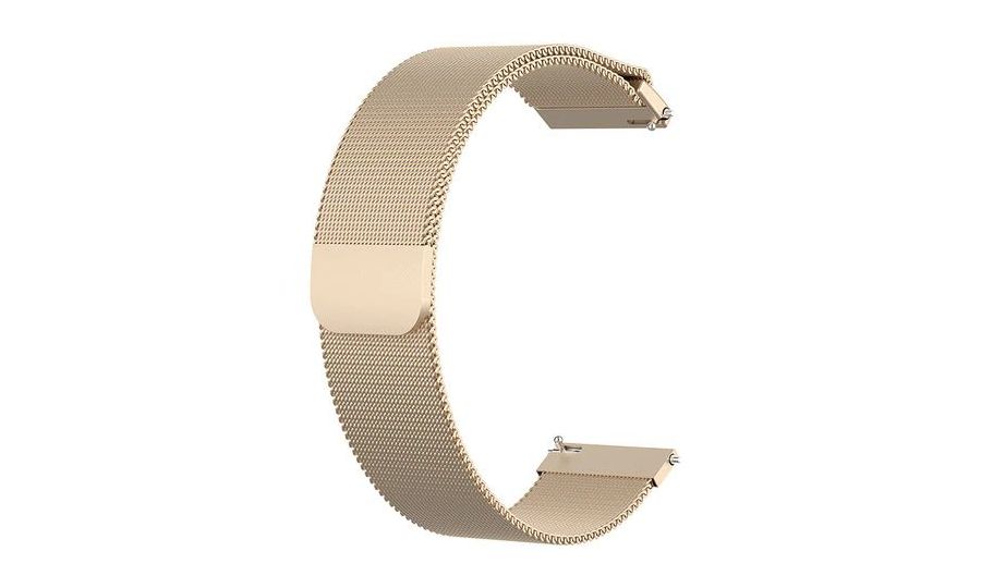 Mobilly curea de înlocuire universală metalică cu închidere magnetică, Milanese pull, 20mm, aur
