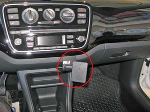 Brodit Suport de montare ProClip pentru Skoda Citigo/Volkswagen UP/Seat Mii 15-16, centru dreapta jos
