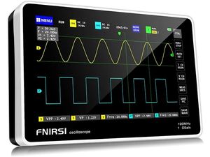 FNIRSI 1013D Tabletă osciloscop digital cu ecran tactil TFT LCD de 7", cu două canale, 100 MHz