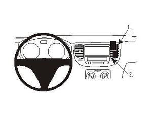 Brodit Монтажна скоба ProClip за Kia Rio 06-11, за центъра