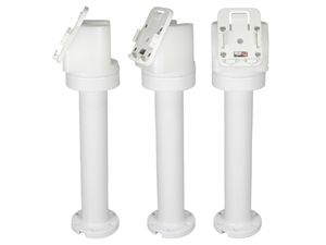 Brodit sestava otočného montážního podstavce a MultiMove clipu, výška 265 mm, sklon 60°, bílý (216644)