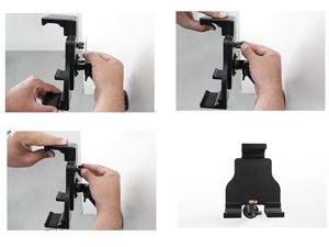 Brodit tablet tartó állítható, töltés nélkül, 190-230 mm, max. mélység 35 mm, VESA 75
