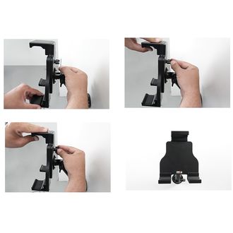 Suport tabletă Brodit reglabil, fără încărcare, 190-230mm, adâncime max. 35 mm, VESA 75