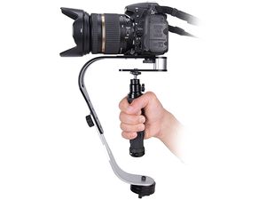 Mechanický stabilizátor pro akční kamery a fotoaparáty, černý