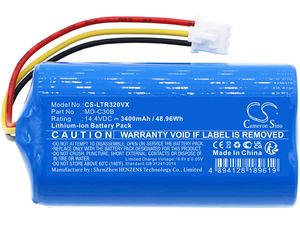 Akkumulátor Blaupunkt Bluebot Xsmart, Bpk-Vcbb1xb, Xboost és mások számára, 3400 mAh, Li-Ion