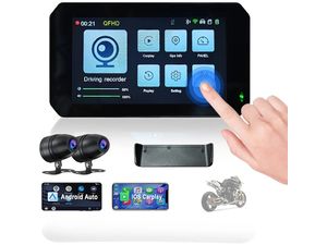 CarPlay Lite C5 SE přídavný displej na motorku, GPS, Wireless CarPlay/Android Auto