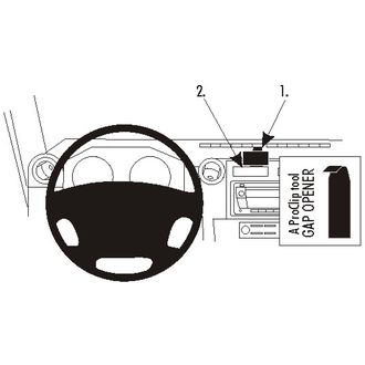Brodit ProClip montážní konzole pro Toyota LandCruiser 70 08-23, na střed