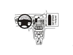 Brodit Suport de montare ProClip pentru Nissan Almera 00-06, pentru centru