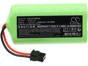 Akkumulátor Vactidy T6, T7, T8, 2600 mAh, Li-Ion akkumulátorhoz