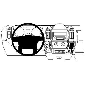 Brodit ProClip Citroen Jumper/Fiat Ducato/Peugeot Boxer 07-24/Opel Movano 23-24, zesílený, na střed
