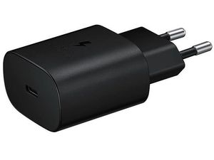 Samsung USB-C hálózati gyorstöltő EP-TA800EBE, 25W, kábel nélkül, eco csomag, fekete