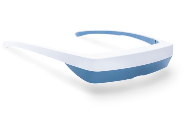 a csomag tartalma Luminette 3 fényterápiás szemüveg + Luminette Drive + Clip for Drive