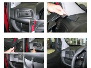 Brodit Монтажна скоба ProClip за Fiat Doblo 10-14/Opel Combo 12-18, подсилена, лява решетка