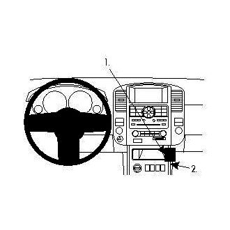 Brodit ProClip montážní konzole pro Nissan Pathfinder 10-12, střed. tunel