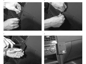 Brodit ProClip rögzítőkonzol Peugeot 307 01-09