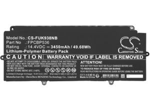Baterie pro Fujitsu Lifebook U937, LifeBook U938, Lifebook U939 a další, 3450 mAh, Li-Pol