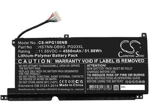 Akku für HP Pavilion Gaming 15 / 16, Spectre X360 15, 4500 mAh, Li-Pol