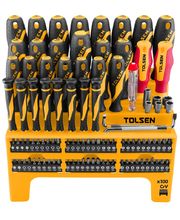 Комплект отвертки TOLSEN, за монтаж на стена, 100 бр.