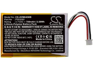 Baterie pentru Alecto Dvm-64, 700 mAh, Li-Pol