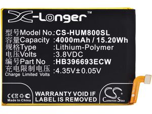 Baterie pro Huawei Ascend Mate 8 (HB396693ECW) 4000mAh Li-pol
