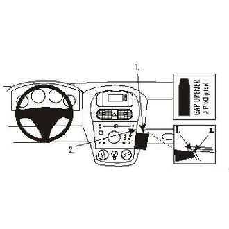 Brodit ProClip montážní konzole pro Opel Corsa 01-06, Combo 02-11, Tigra TT 05-09, na střed vpravo