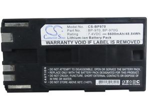 Akku für Canon ES-50, ES-6000, Vistura und andere, 6600 mAh, Li-Ion