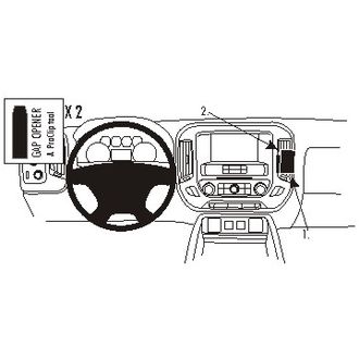 Brodit ProClip montážní konzole pro Chevrolet Silverado 2500/3500 Series 15-18